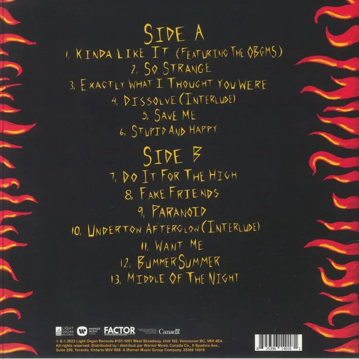 Back cover — FAKE SHARK — Afterglow
