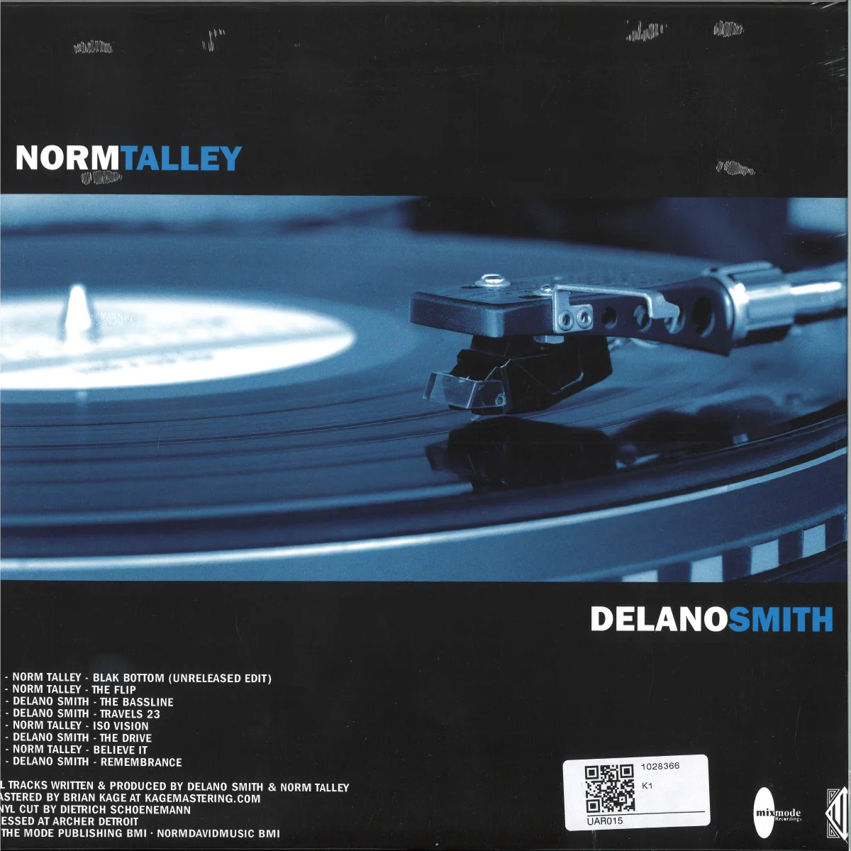 Back cover — Delano Smith/Norm Talley — Straight Up No Chaser 2x12"