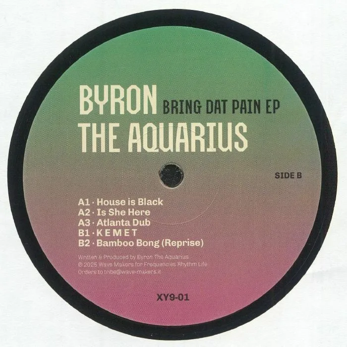 Front cover — BYRON THE AQUARIUS — Bring Dat Pain EP