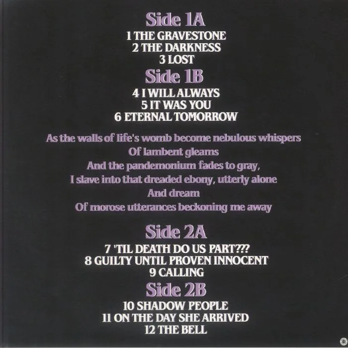 Back cover — 12 STEP REBELS — The Darkness Calls Us All