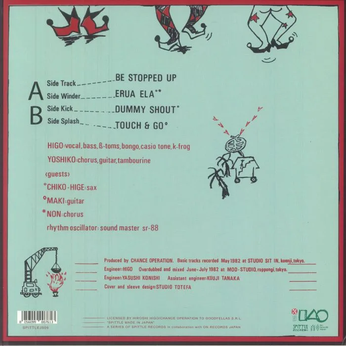 Обратная сторона обложки — CHANCE OPERATION — Spare Beauty (reissue)