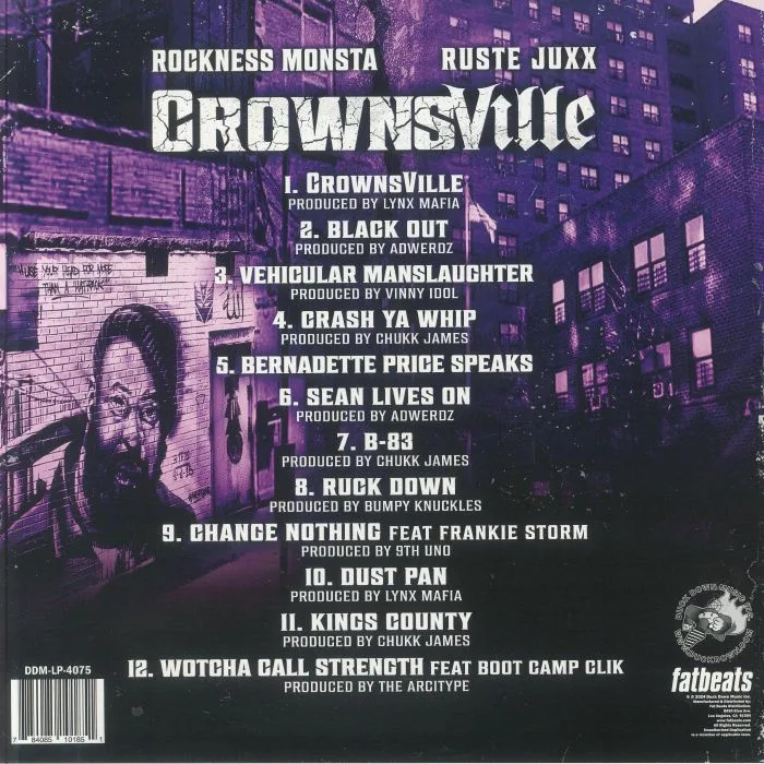 Обратная сторона обложки — ROCKNESS MONSTA / RUSTE JUXX — Crownsville