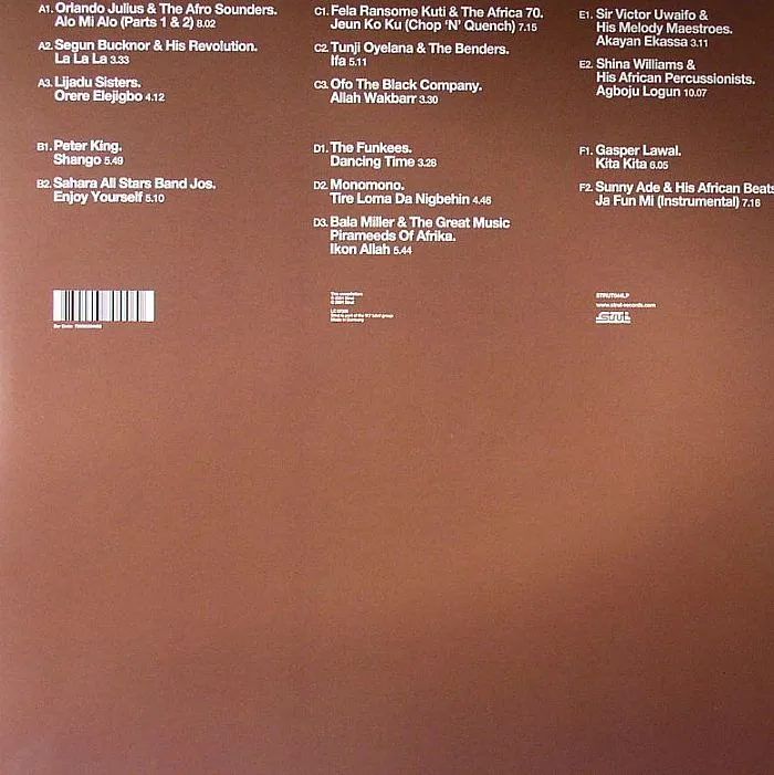 Back cover — VARIOUS — Nigeria 70: The Definitive Story Of 1970's Funky Lagos