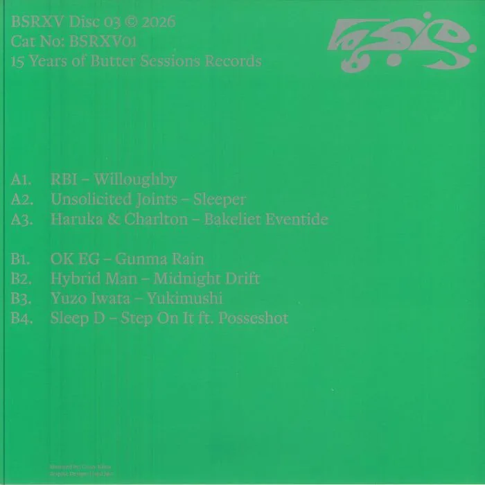 Back cover — VARIOUS — 15 Years Of Butter Sessions: Disc Three