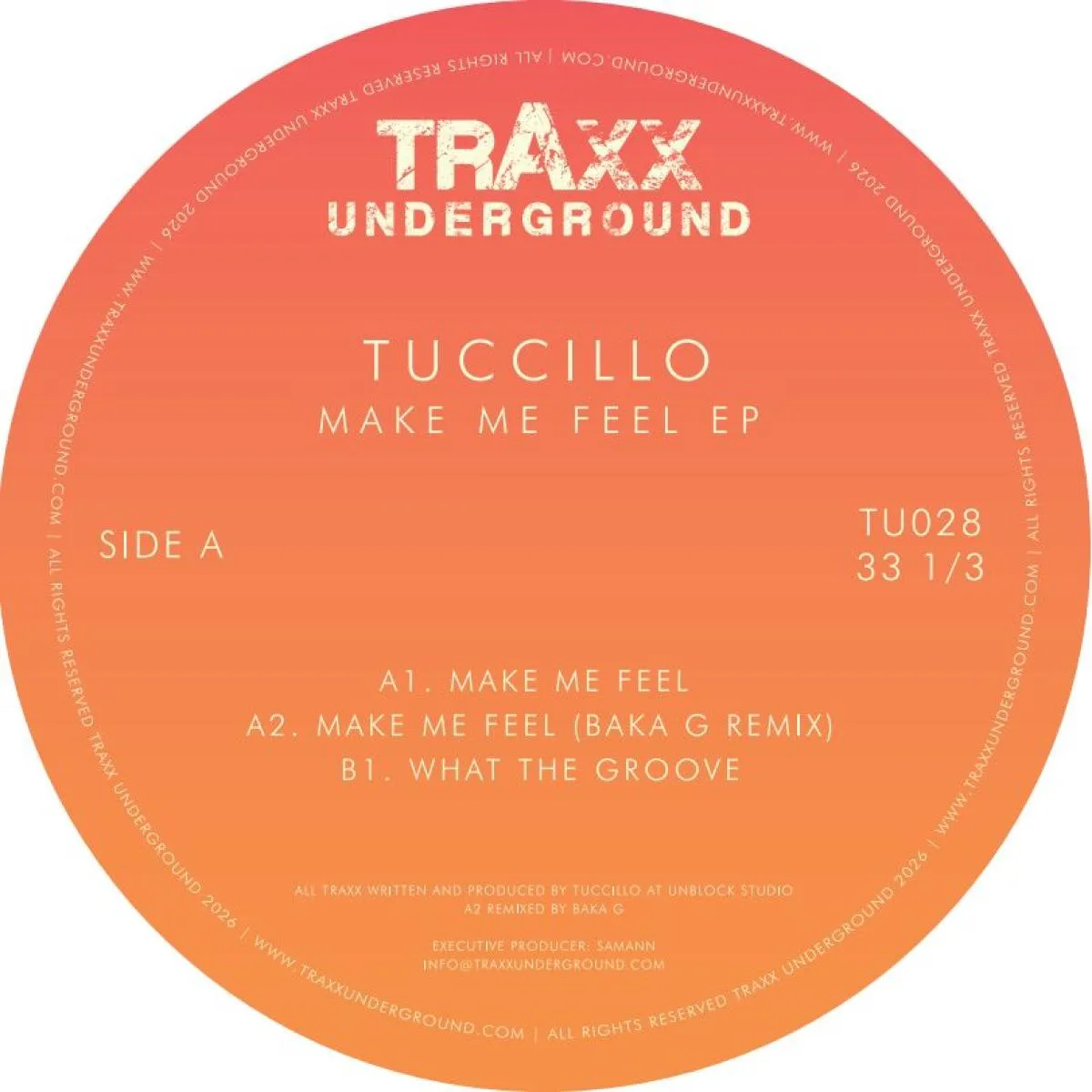 Обратная сторона обложки — Tuccillo — Make Me Feel EP