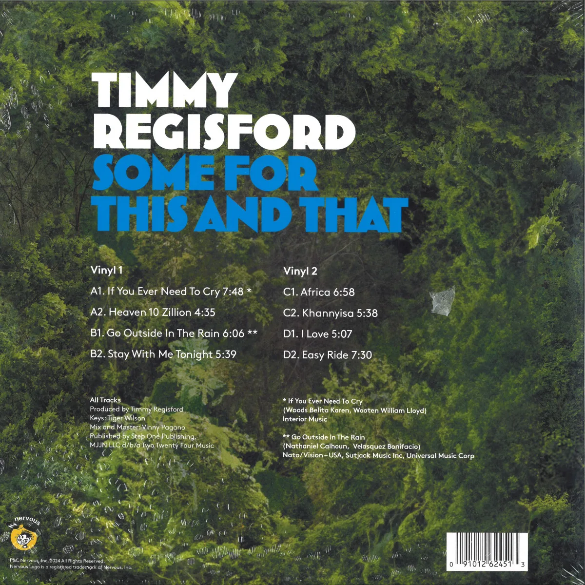 Back cover — Timmy Regisford — Some For This And That LP 2x12"