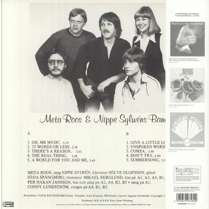 Back cover — Meta ROOS / NIPPE SYLWENS BAND — Meta Roos & Nippe Sylwens Band 1980 (reissue)