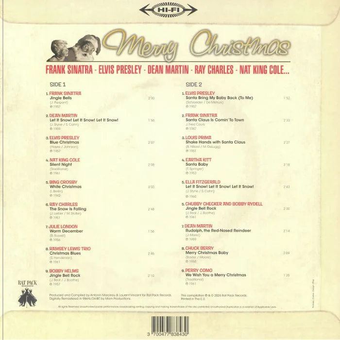 Back cover — VARIOUS — Merry Christmas
