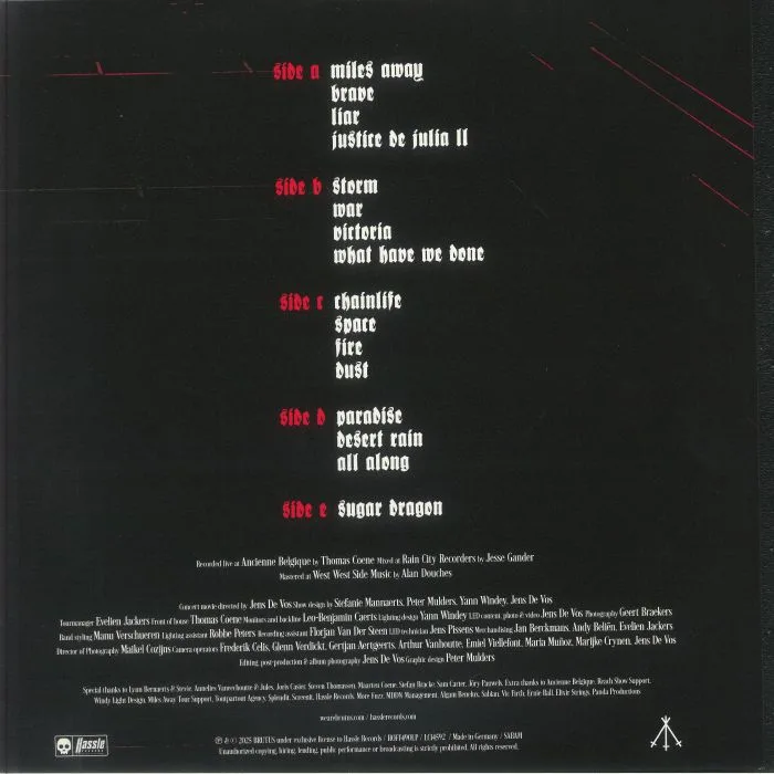 Back cover — BRUTUS — Live In Brussels