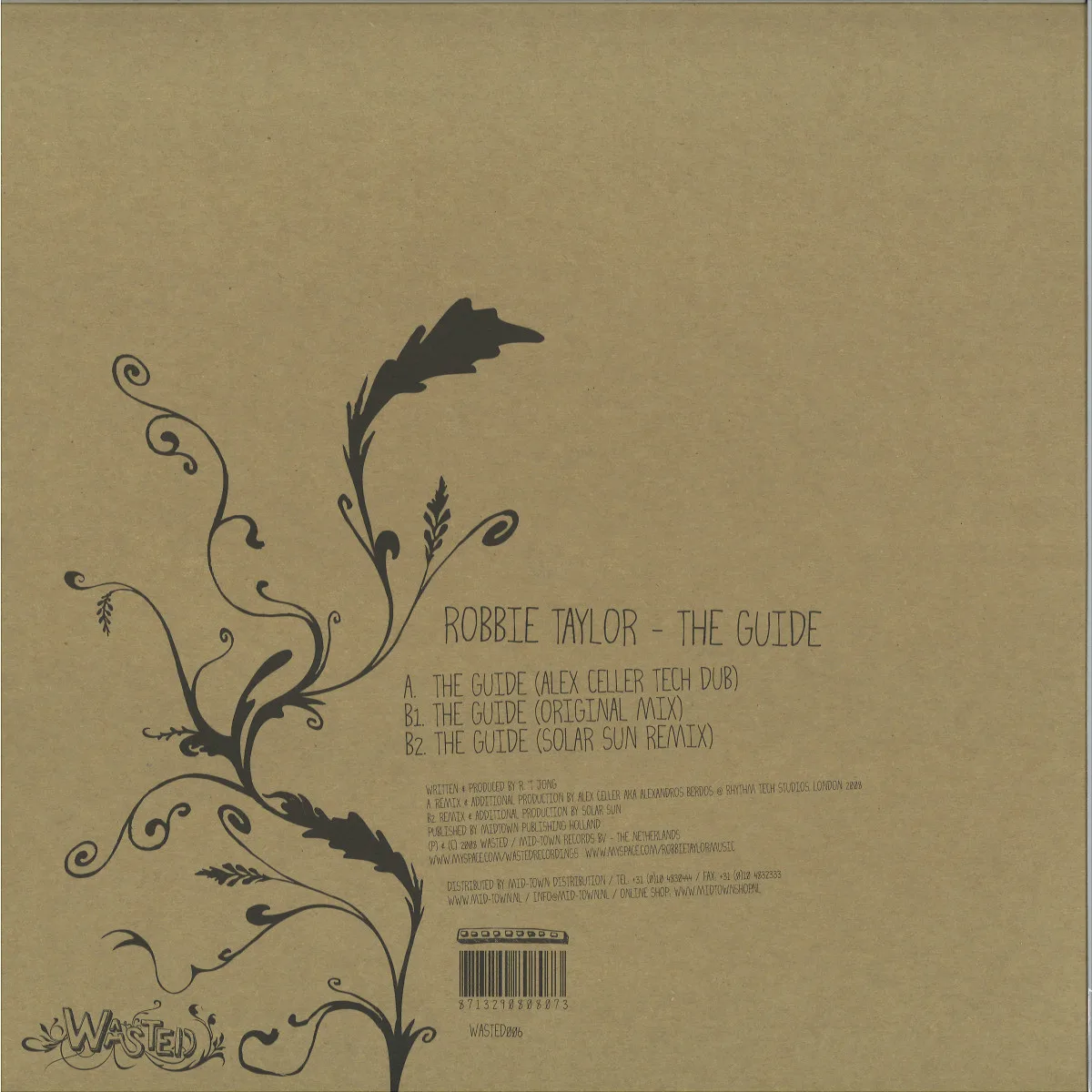 Back cover — Robbie Taylor — The Guide