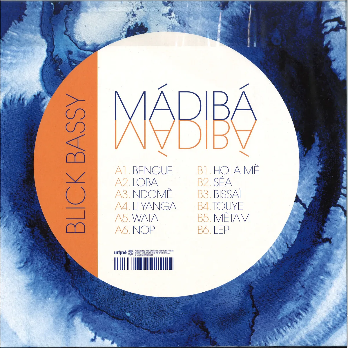 Обратная сторона обложки — Blick Bassy — Màdibà LP