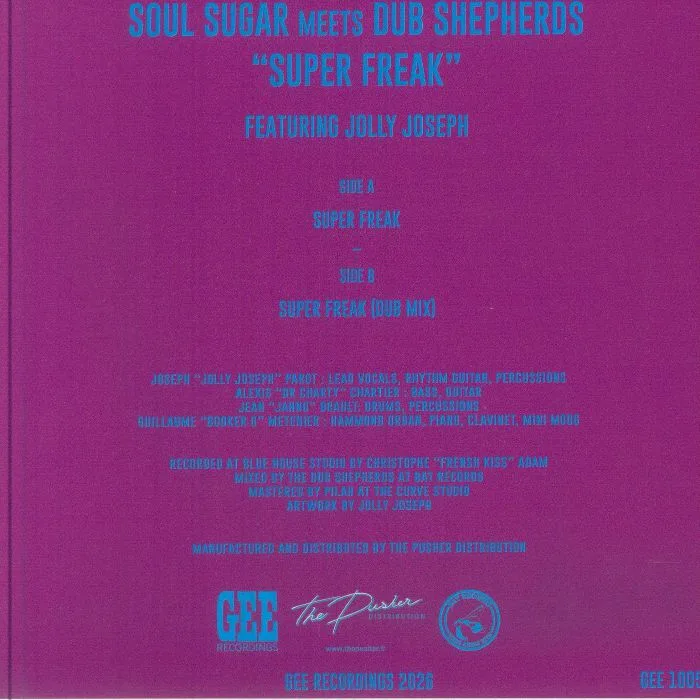 Back cover — SOUL SUGAR meets DUB SHEPHERDS — Super Freak