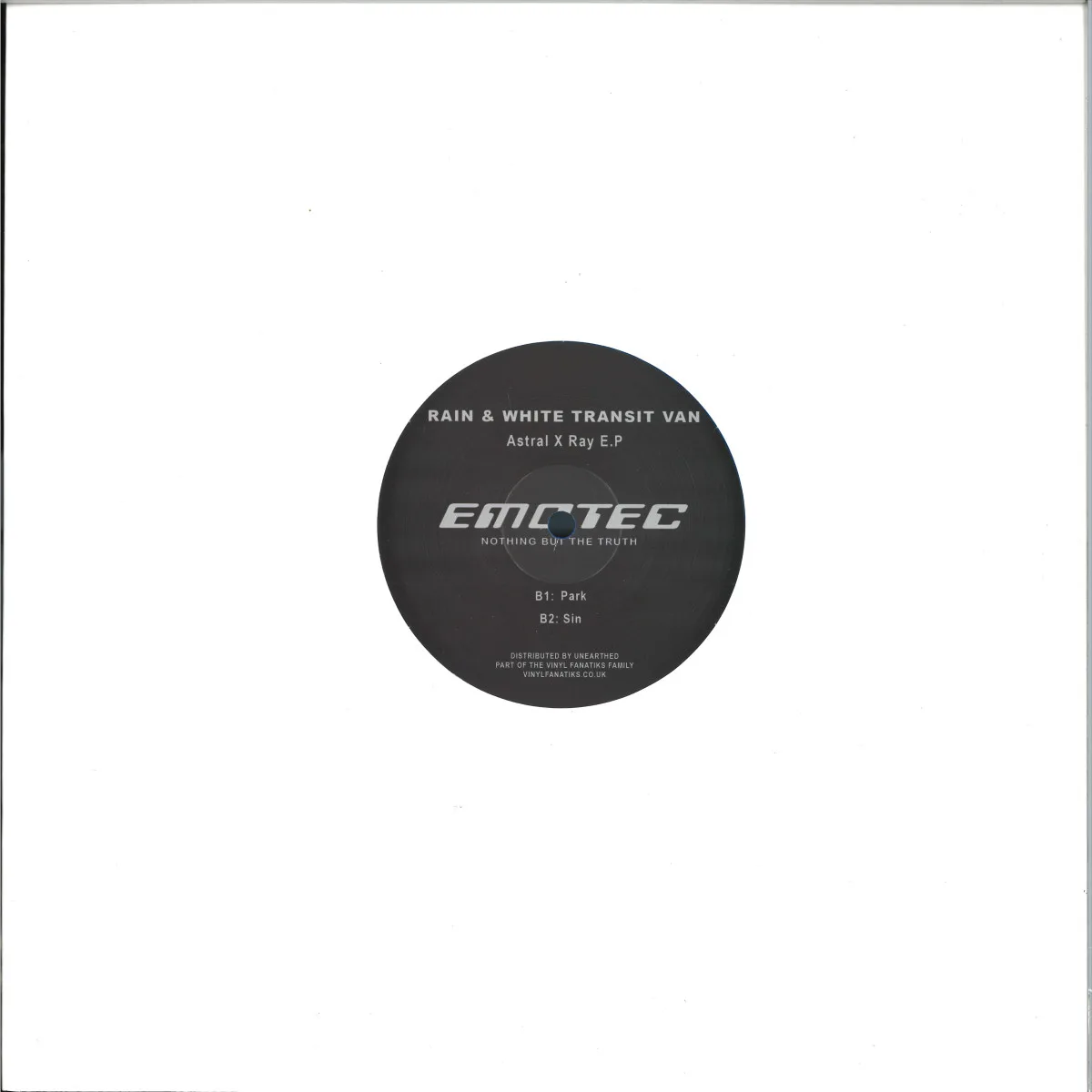 Back cover — Rain & White Transit Van — The Cliffdive EP