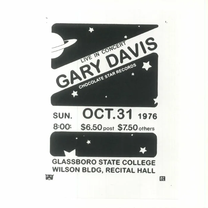 Front cover — Gary DAVIS — Live In Concert 1976