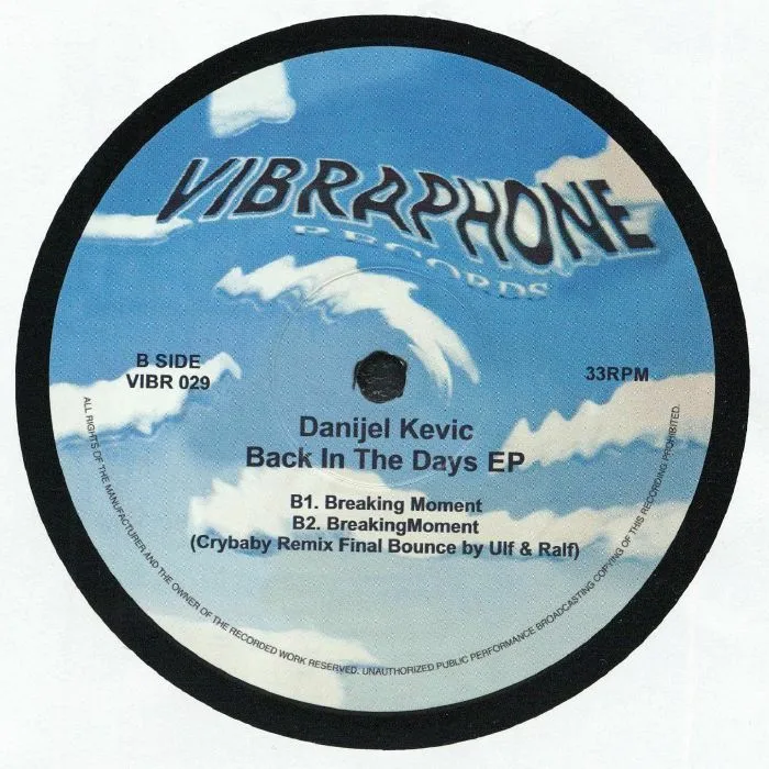 Обратная сторона обложки — Danijel KEVIC — Back In The Days EP