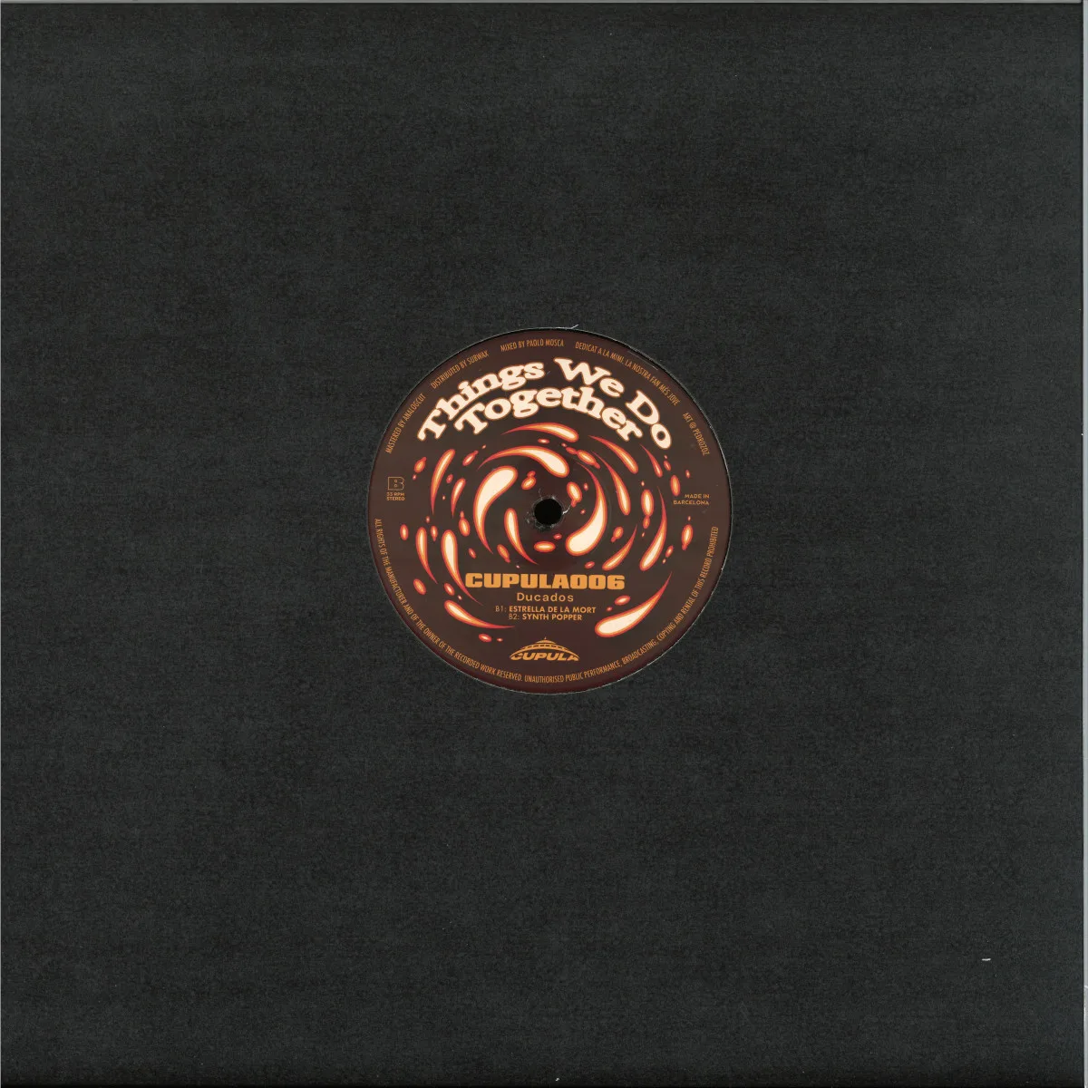 Back cover — Ducados — Things We Do Together