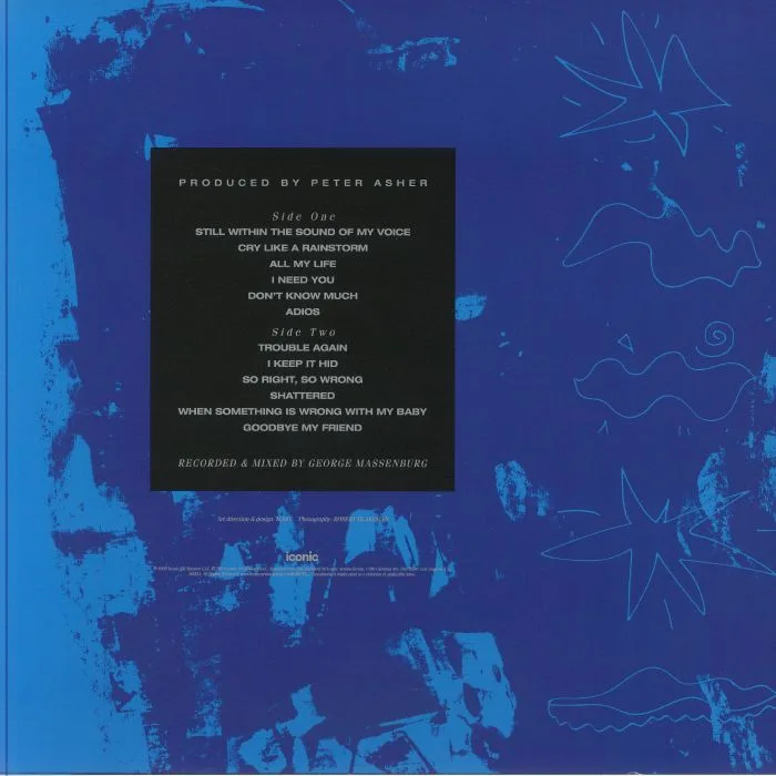 Back cover — Linda RONSTADT feat AARON NEVILLE — Cry Like A Rainstorm Howl Like The Wind (35th Anniversary Edition)
