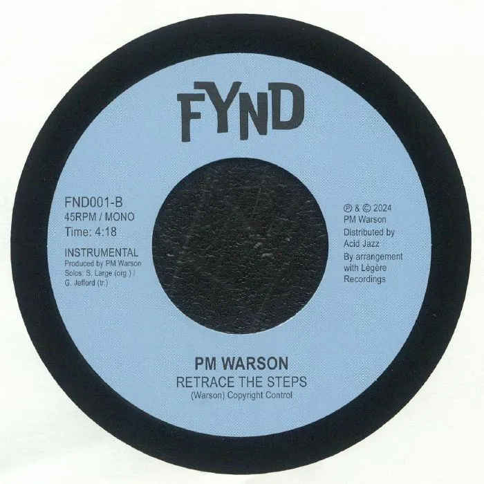 Back cover — PM WARSON — Right Here Last Night (mono)