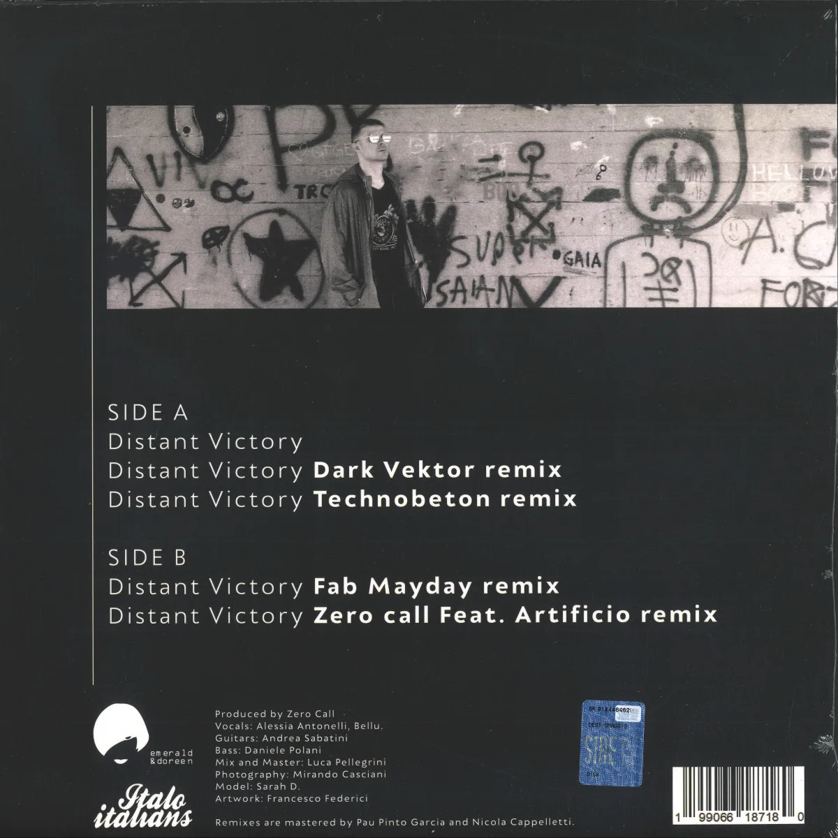 Back cover — Zero Call — DISTANT VICTORY EP