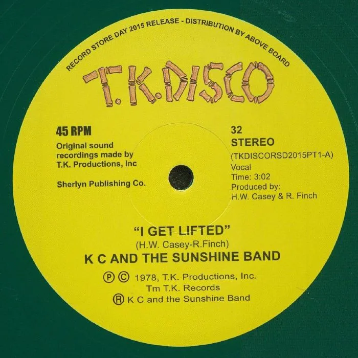 Лицевая сторона обложки — KC & THE SUNSHINE BAND — I Get Lifted