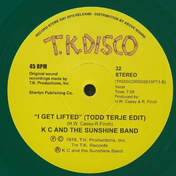 Обратная сторона обложки — KC & THE SUNSHINE BAND — I Get Lifted