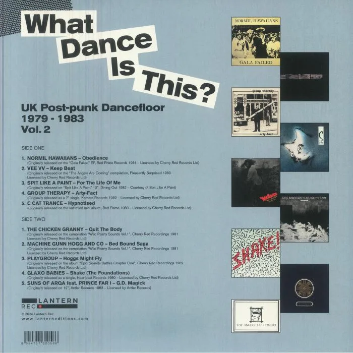Back cover — VARIOUS — What Dance Is This? UK Post Punk Dancefloor 1979-1983 Vol 2 (Record Store Day RSD 2026)