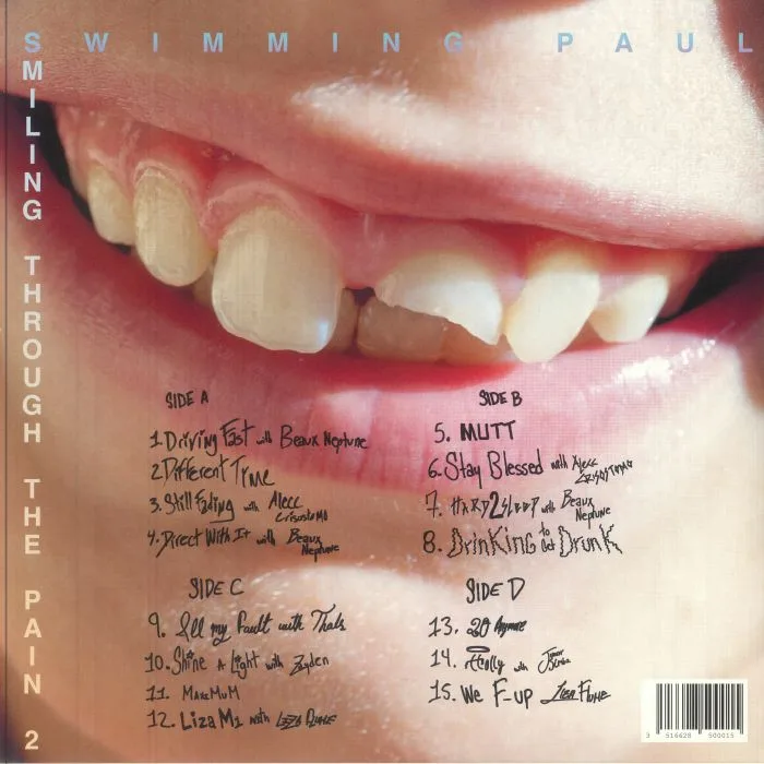 Обратная сторона обложки — SWIMMING PAUL — Smiling Through The Pain 2