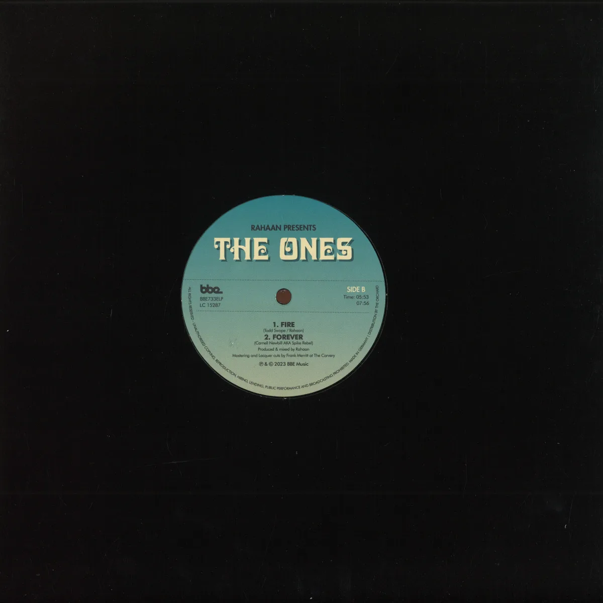 Back cover — Rahaan — We Are The Ones / Fire / Forever
