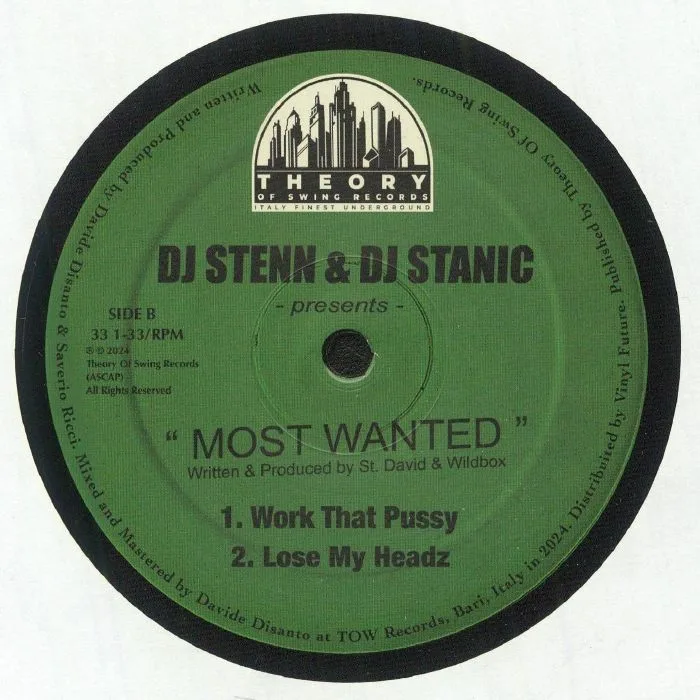 Обратная сторона обложки — DJ STENN / DJ STANIC — Most Wanted