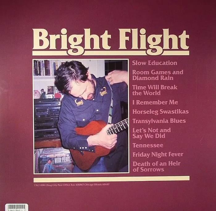 Обратная сторона обложки — SILVER JEWS — Bright Flight