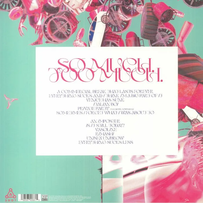 Back cover — DESTRAGE — So Much Too Much