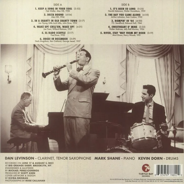 Back cover — The PALOMAR TRIO — The Song In Our Soul