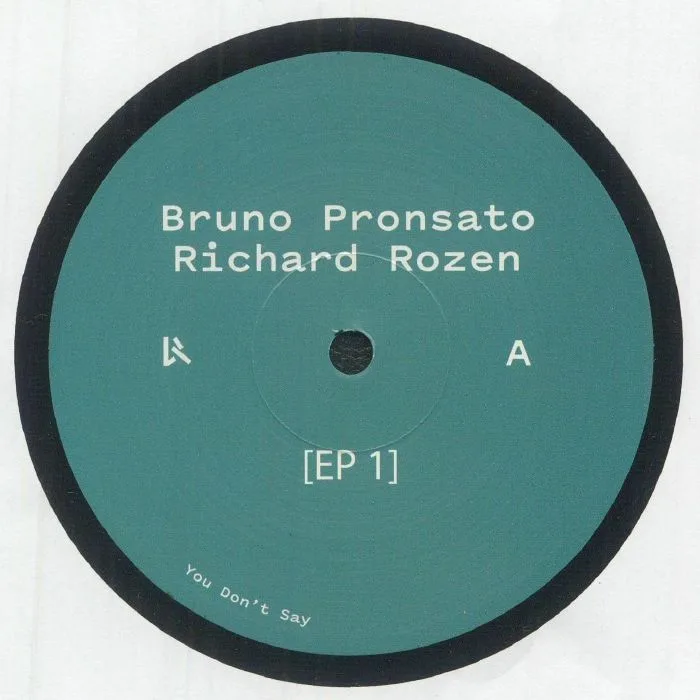 Front cover — Bruno PRONSATO / RICHARD ROZEN — EP 1