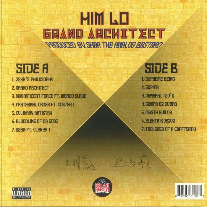 Back cover — HIM LO / DA BUZE BRUVAZ — Grand Architect