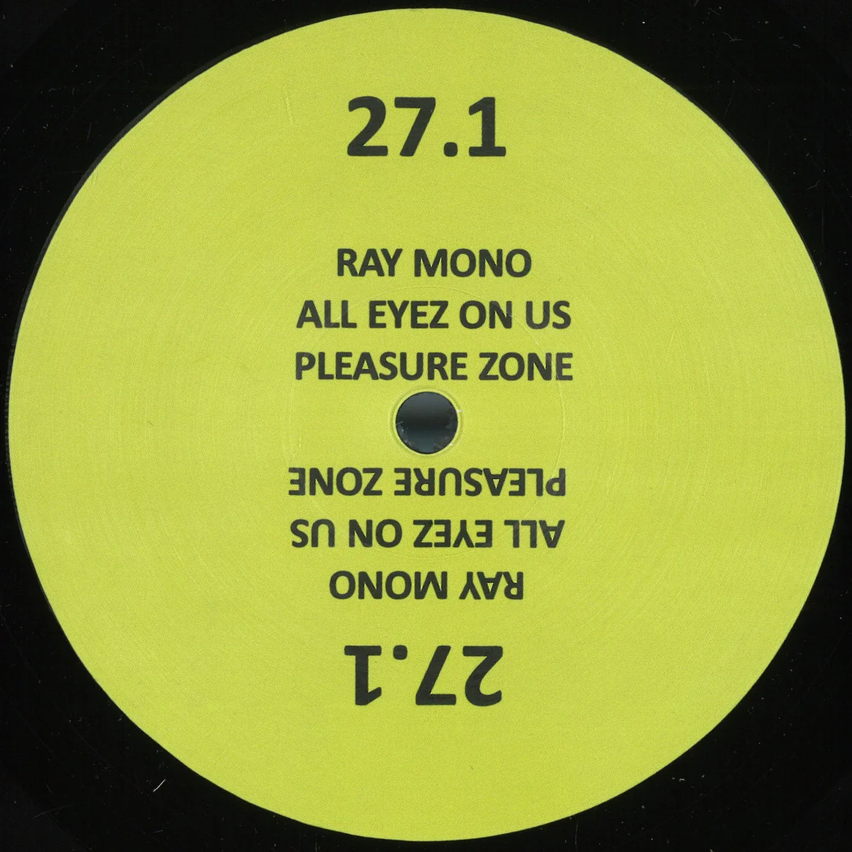 Лицевая сторона обложки — Ray Mono — All Eyez On Us