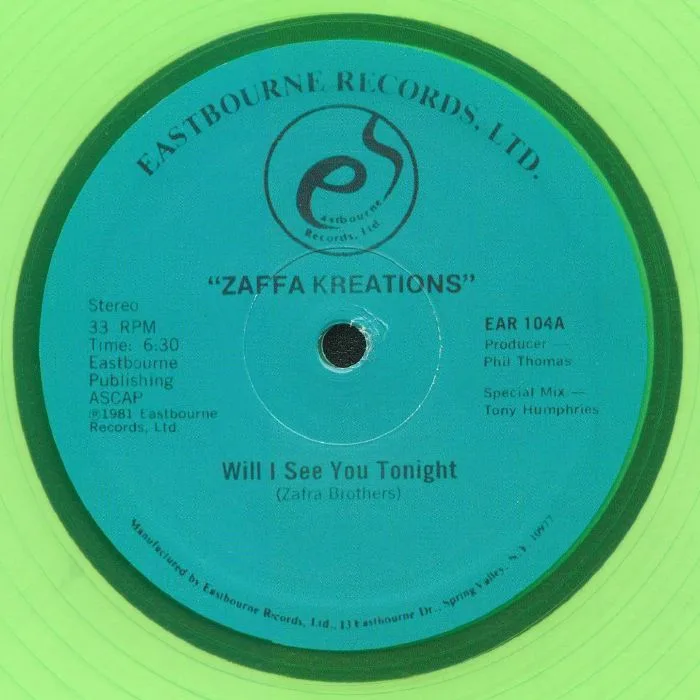 Front cover — ZAFFA KREACTIONS — Will I See You Tonight