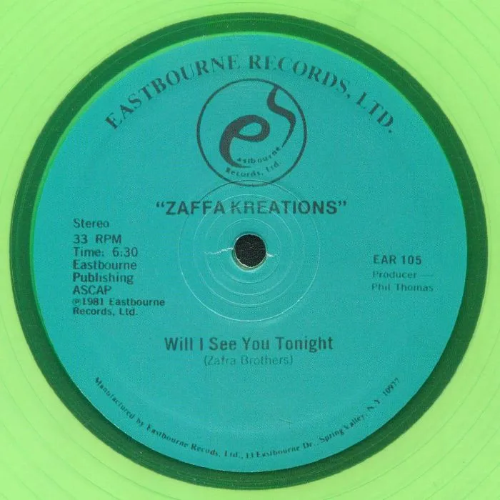 Back cover — ZAFFA KREACTIONS — Will I See You Tonight