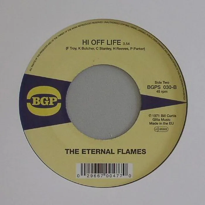 Обратная сторона обложки — The UNIQUES / THE ETERNAL FLAMES — Give Me Another Chance