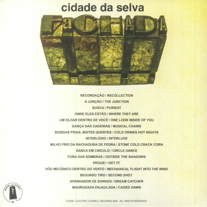 Обратная сторона обложки — FACHADA — Cidade Da Selva