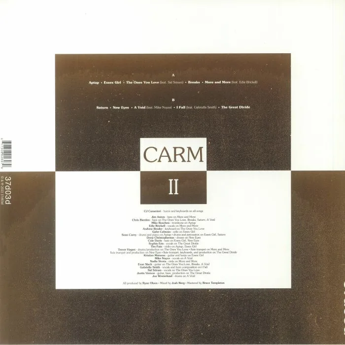 Обратная сторона обложки — CARM — Carm II