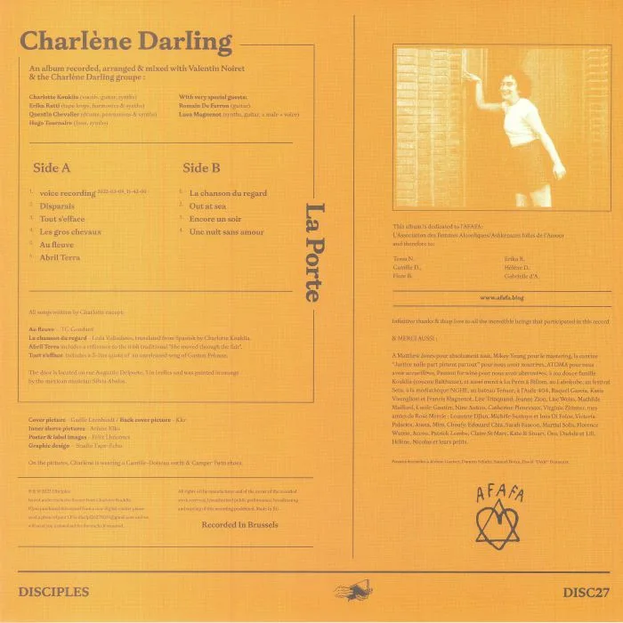 Обратная сторона обложки — CHARLENE DARLING — La Porte