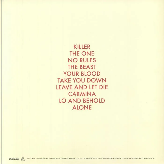 Back cover — BOMBUS — Your Blood