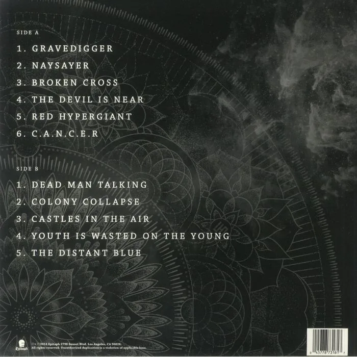 Обратная сторона обложки — ARCHITECTS — Lost Forever Lost Together