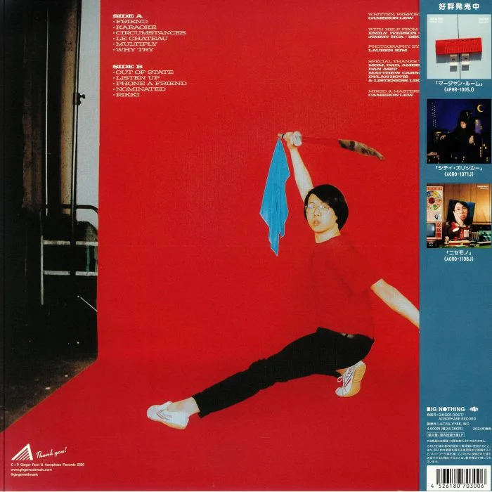 Back cover — GINGER ROOT — Rikki (reissue)