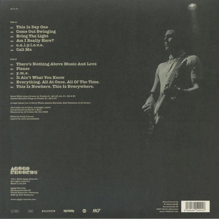 Back cover — EARTH O NAUT — This Is Nowhere This Is Everywhere