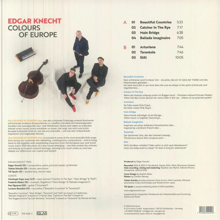 Back cover — Edgar KNECHT — Colours Of Europe