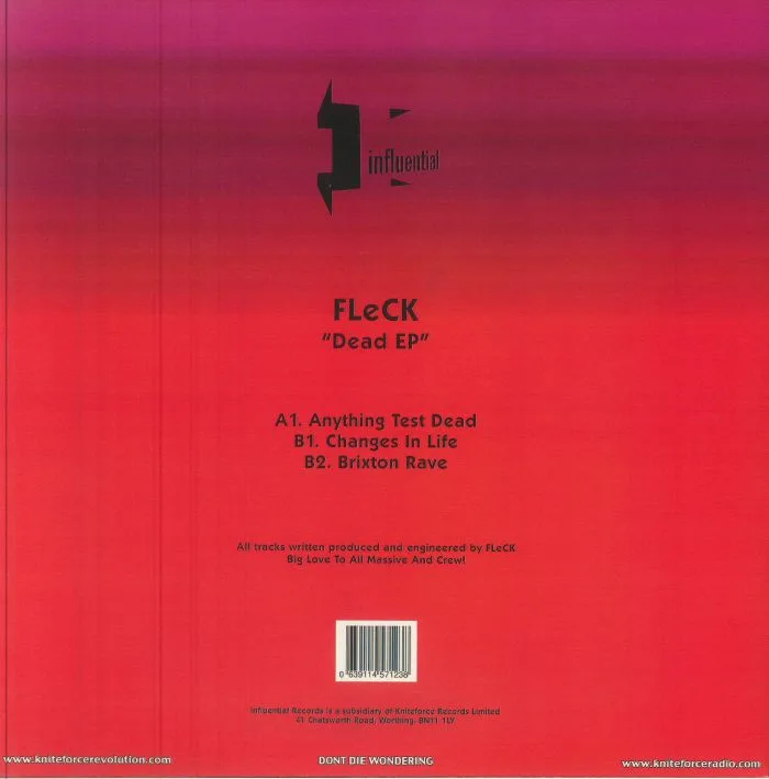 Back cover — FLECK — Dead EP