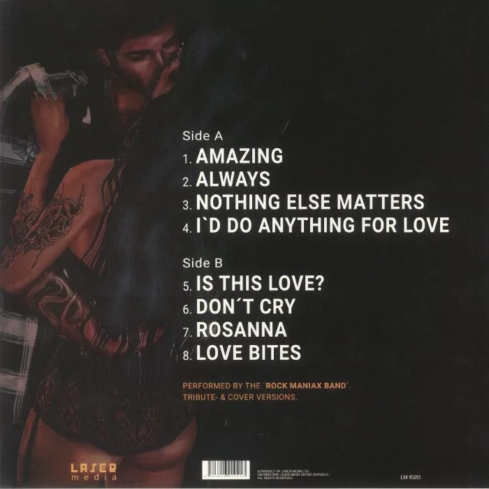 Back cover — ROCK MANIX BAND — Rock Ballads: Best Of Rock & Metal Hits