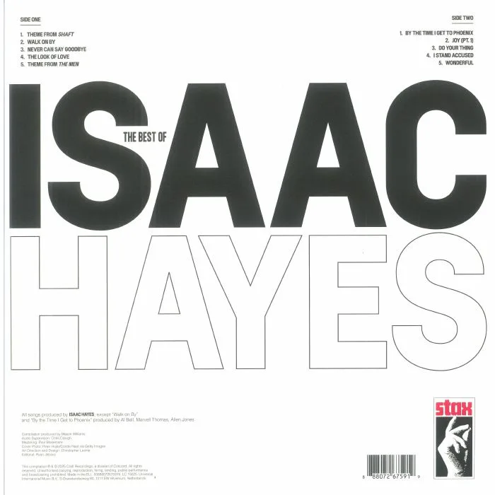 Обратная сторона обложки — Isaac HAYES — The Best Of Isaac Hayes