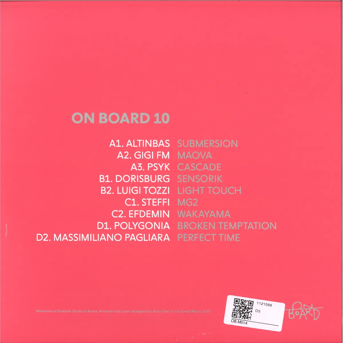 Обратная сторона обложки — Various — On Board 10 LP 2x12"
